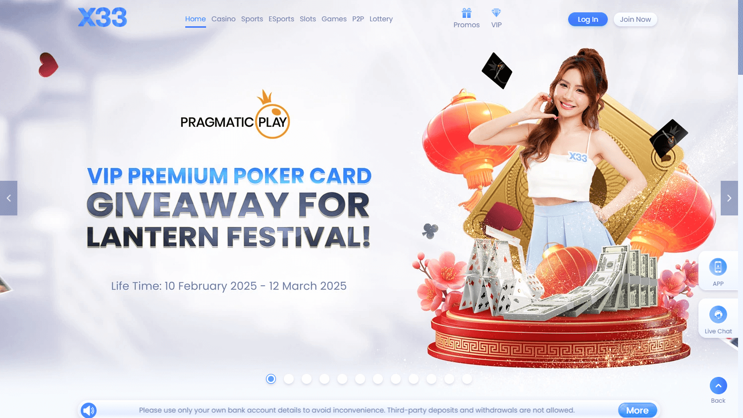X33 Casino Desktop screenshot